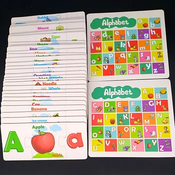 Spelling class Letter Matching Card 26 letters capital +26 small letters Puzzles Baby Teaching Resources toys Montessori puzzle
Spelling class Letter Matching Card 26 letters capital +26 small letters Puzzles Baby Teaching Resources toys Montessori puzzle