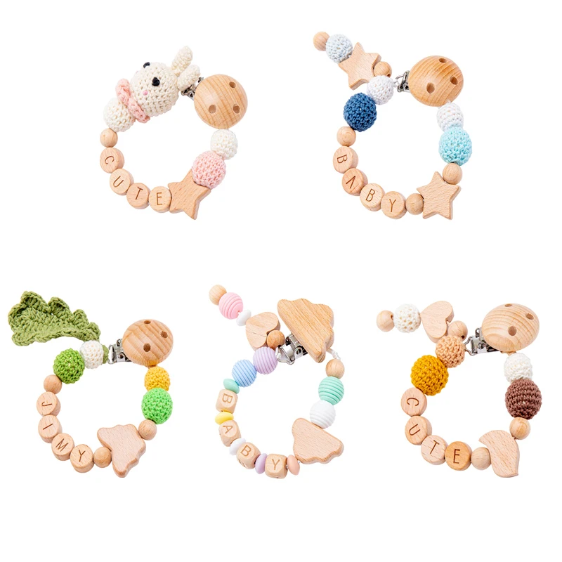 NEW 1PC Baby Wooden Pacifier Chain Clip Customizable Wooden Teething Ring Bpa Free Silicone Wooden Teether Personalized Baby Toy
NEW 1PC Baby Wooden Pacifier Chain Clip Customizable Wooden Teething Ring Bpa Free Silicone Wooden Teether Personalized Baby Toy