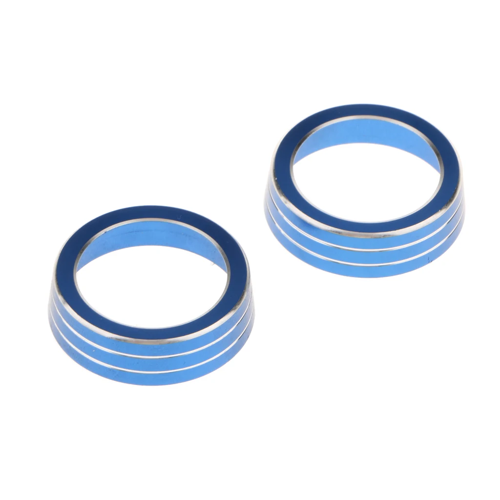 2pcs Air Conditioner Knob Button Ring Trim Cover for Honda Civic 16-17 2pcs Air Conditioner Knob Button Ring Trim Cover for Honda Civic 16-17