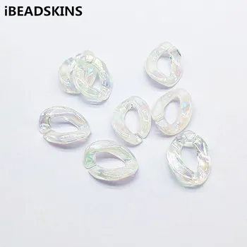 New arrival! 23x17mm 200pcs Clear Double Color Aurora effect Chain Beads for Earrings parts,hand Made DIY Jewelry Findings
New arrival! 23x17mm 200pcs Clear Double Color Aurora effect Chain Beads for Earrings parts,hand Made DIY Jewelry Findings