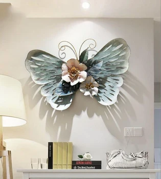 Butterfly Wall Decoration Wall Hanging Crafts Livingroom Sofa Background Wall Sticker Mural Ornaments Decor Wrought Iron Modern 
Butterfly Wall Decoration Wall Hanging Crafts Livingroom Sofa Background Wall Sticker Mural Ornaments Decor Wrought Iron Modern
