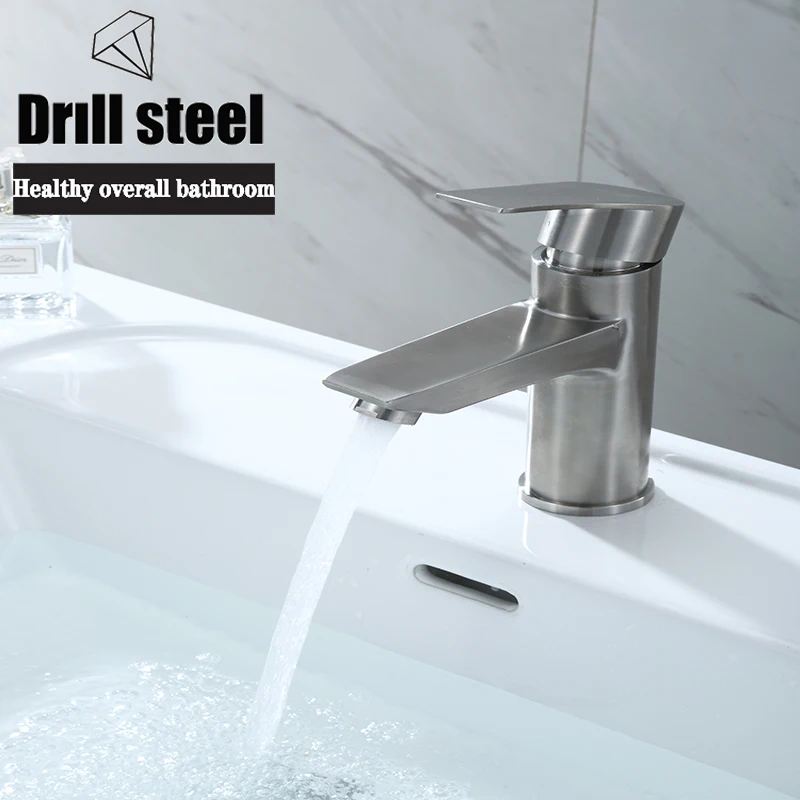 Steel bathroom faucet, bathroom faucet, octagonal square faucet, silver right-angle faucet, curved drawing faucet, basin faucet,
Steel bathroom faucet, bathroom faucet, octagonal square faucet, silver right-angle faucet, curved drawing faucet, basin faucet,