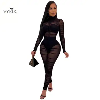 Sexy Bodysuit Rompers Womens Jumpsuit Skinny Black Slim See Through Hollow Out Overalls Combinaison Femme One Piece Overalls 
Sexy Bodysuit Rompers Womens Jumpsuit Skinny Black Slim See Through Hollow Out Overalls Combinaison Femme One Piece Overalls