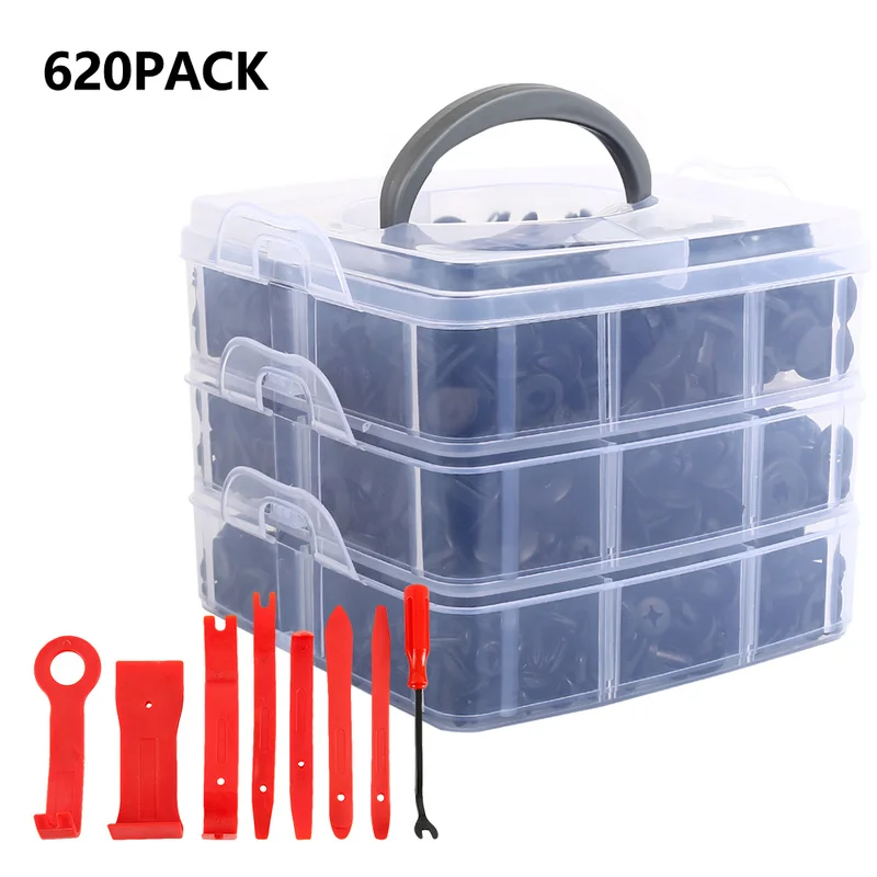 620PCS Fastener Clips with 8 Pcs Tools Car Radio Panel Interior Door Clip Panel Trim Dashboard Removal Repair Tool Kit
620PCS Fastener Clips with 8 Pcs Tools Car Radio Panel Interior Door Clip Panel Trim Dashboard Removal Repair Tool Kit
