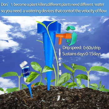 6pcs Automatic Watering Device For Plants Garden Adjustable Water Drip Device With Switch Control Drip Irrigation System
6pcs Automatic Watering Device For Plants Garden Adjustable Water Drip Device With Switch Control Drip Irrigation System