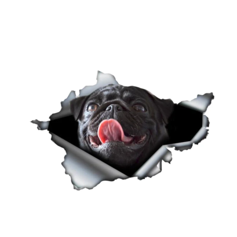 Lifelike Car Sticker 3D Pet Black Pug Animal Accessories Car Window Cover Scratches PVC 13cm X 9cm Car Styling
Lifelike Car Sticker 3D Pet Black Pug Animal Accessories Car Window Cover Scratches PVC 13cm X 9cm Car Styling