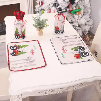 FENGRISE Christmas Placemat Merry Christmas Decor for Home Christmas Table Ornaments Navidad 2020 Xmas Gifts New Year 2021 
FENGRISE Christmas Placemat Merry Christmas Decor for Home Christmas Table Ornaments Navidad 2020 Xmas Gifts New Year 2021