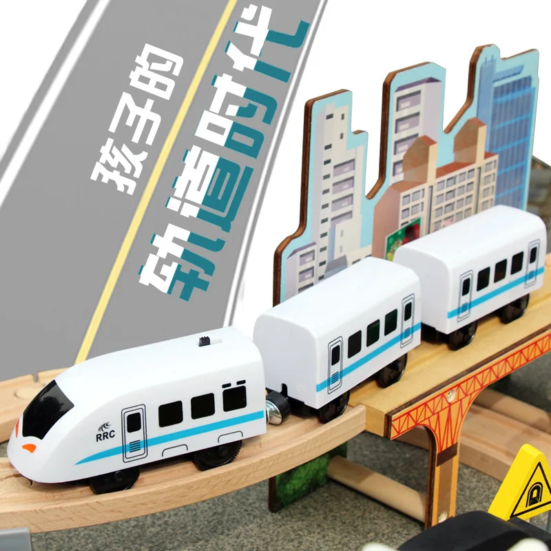 Children Wooden 95 PCs Electric Rail Car Small Train Set Educational Assembled City Traffic Elevated Scene 
Children Wooden 95 PCs Electric Rail Car Small Train Set Educational Assembled City Traffic Elevated Scene