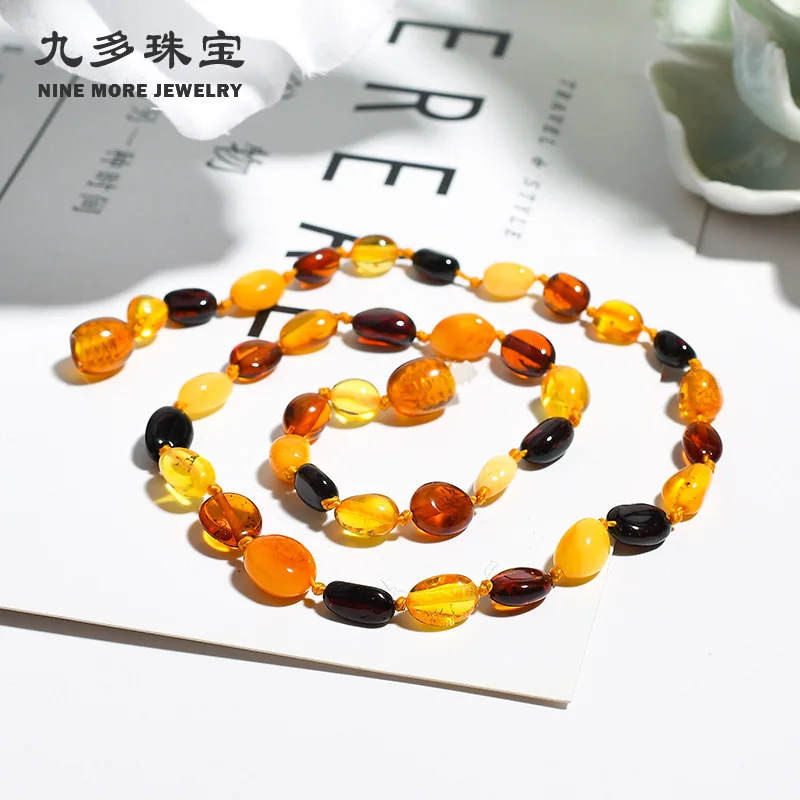 East Nine Multi-Children Teething Necklace, Bracelet Set 36 Cm Entirely Natural Amber Beeswax Baby Infant Baltic
East Nine Multi-Children Teething Necklace, Bracelet Set 36 Cm Entirely Natural Amber Beeswax Baby Infant Baltic