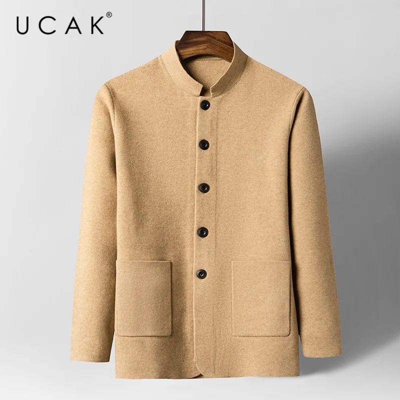 UCAK Brand Casual Cardigans Men Clothes Button Pockets Sweatercoat Clothing Streetwear Solid Color Cardigan Pull Homme U1180
UCAK Brand Casual Cardigans Men Clothes Button Pockets Sweatercoat Clothing Streetwear Solid Color Cardigan Pull Homme U1180