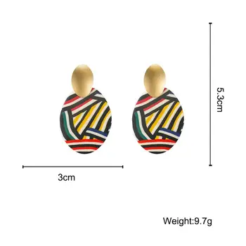 CH-1048 New Unique Colorful Pendant Earrings For Women 2020 Fashion Polymer Clay Geometric Drop Earrings Costume Jewellery
CH-1048 New Unique Colorful Pendant Earrings For Women 2020 Fashion Polymer Clay Geometric Drop Earrings Costume Jewellery