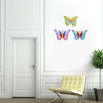3pcs/set TV Background Colorful Garden Backyard Hanging Decor Sculpture Office Wall Art Indoor Outdoor Bedroom Metal Butterfly 
3pcs/set TV Background Colorful Garden Backyard Hanging Decor Sculpture Office Wall Art Indoor Outdoor Bedroom Metal Butterfly