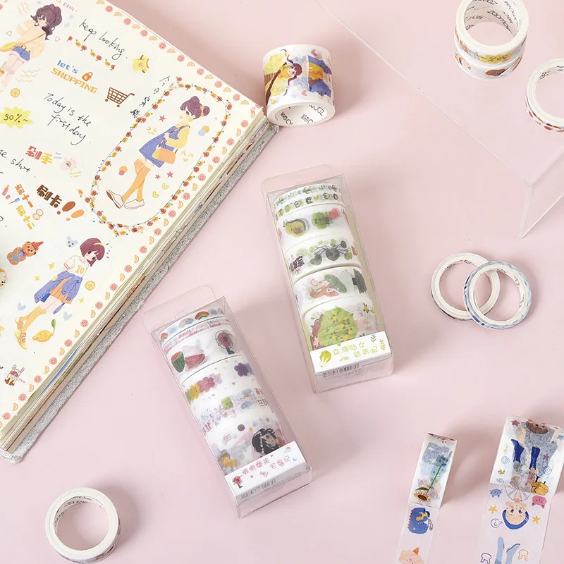 Creative Kawaii Masking Tape Set Cute Girl Handbook Deecoration DIY Washi Tape Cartoon Paper Sticker Diary Stationary 024089
Creative Kawaii Masking Tape Set Cute Girl Handbook Deecoration DIY Washi Tape Cartoon Paper Sticker Diary Stationary 024089