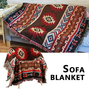 Sofa Blanket National Style Geometry Throw Blanket Slipcover for Bed Travel Supplies Blanket Rug Sofa Cover Tapestry 
Sofa Blanket National Style Geometry Throw Blanket Slipcover for Bed Travel Supplies Blanket Rug Sofa Cover Tapestry