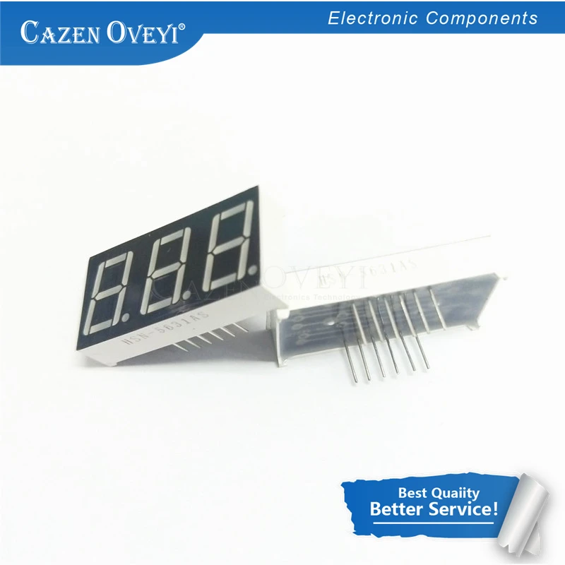 5pcs/lot Digital tube segment 0.28 inch common Cathode 3 Bit digital 0Tube 0.28 inch Red LED Display HS320281K
5pcs/lot Digital tube segment 0.28 inch common Cathode 3 Bit digital 0Tube 0.28 inch Red LED Display HS320281K