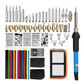 Wood Burning Kit Carving Pyrography Pen Kit 60W Adjustable Temperature Soldering Iron Welding Wood Embossing Burning Set
Wood Burning Kit Carving Pyrography Pen Kit 60W Adjustable Temperature Soldering Iron Welding Wood Embossing Burning Set