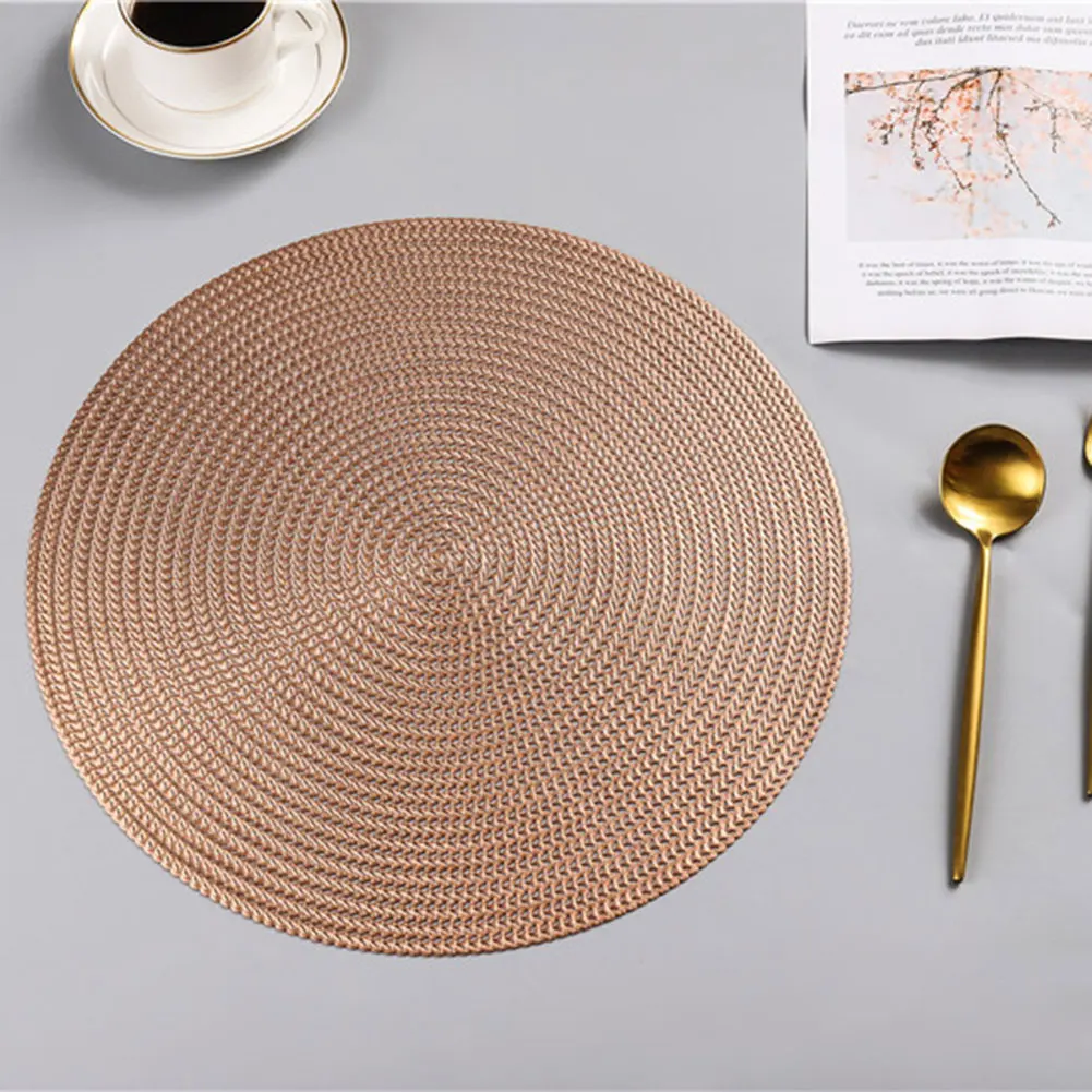 Round Weave Placemat Table Mats Simple Style Dining Napkin Pads Non-Slip Heat Resistant Coaster Cushion Kitchen Table Mat A05
Round Weave Placemat Table Mats Simple Style Dining Napkin Pads Non-Slip Heat Resistant Coaster Cushion Kitchen Table Mat A05