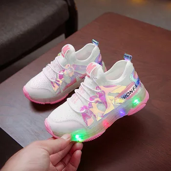 Baby Girls LED Sneaker 2020 Luxury Designer Bling Sports Shoes Summer Baby Mesh Breathable School Flats Shoe Tenis Infantil Pink
Baby Girls LED Sneaker 2020 Luxury Designer Bling Sports Shoes Summer Baby Mesh Breathable School Flats Shoe Tenis Infantil Pink