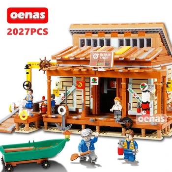 2027PCS MOC Street view Expert Building Blocks 30106 Shipyard Fishing Store Repair Shop House Model Brick Toys For Children Gift
2027PCS MOC Street view Expert Building Blocks 30106 Shipyard Fishing Store Repair Shop House Model Brick Toys For Children Gift