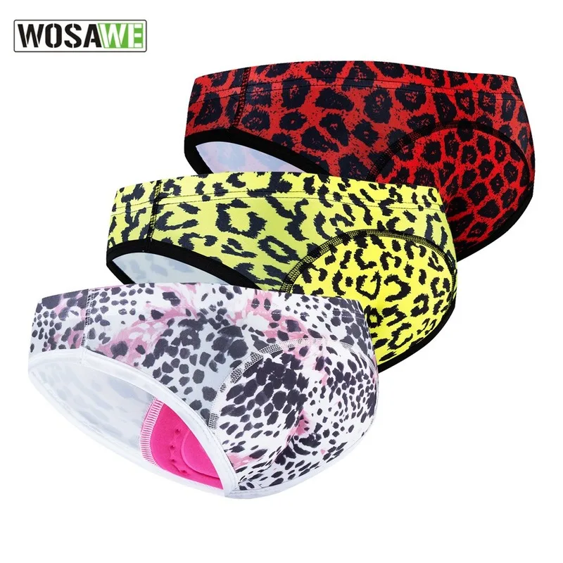 WOSAWE Triangle Cycling Underwear Women Leopard Pattern Bike Bicycle Underpants Bike Breathable Cycling Shorts 3D Gel Padded
WOSAWE Triangle Cycling Underwear Women Leopard Pattern Bike Bicycle Underpants Bike Breathable Cycling Shorts 3D Gel Padded