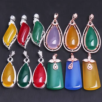 Natural Agate 925 Silver Inlaid Green Beans Water Drop Pendant Necklace Charm Jewellery Fashion Accessories Man Woman Amulet
Natural Agate 925 Silver Inlaid Green Beans Water Drop Pendant Necklace Charm Jewellery Fashion Accessories Man Woman Amulet
