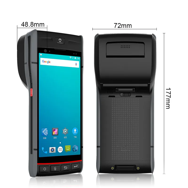 Hand held pos terminal with printer Android 8.1 Handheld POS machine 5.5 inch touch screen PDA Barcode Scanner and Printer
Hand held pos terminal with printer Android 8.1 Handheld POS machine 5.5 inch touch screen PDA Barcode Scanner and Printer