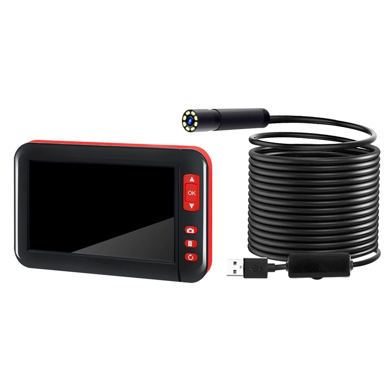 F200 HD1080P 8MM Lens Screen Inspection Endoscope Camera Waterproof Borescope 4.3 Inch HD TFT IPS Screen Camera Car Monitor
F200 HD1080P 8MM Lens Screen Inspection Endoscope Camera Waterproof Borescope 4.3 Inch HD TFT IPS Screen Camera Car Monitor