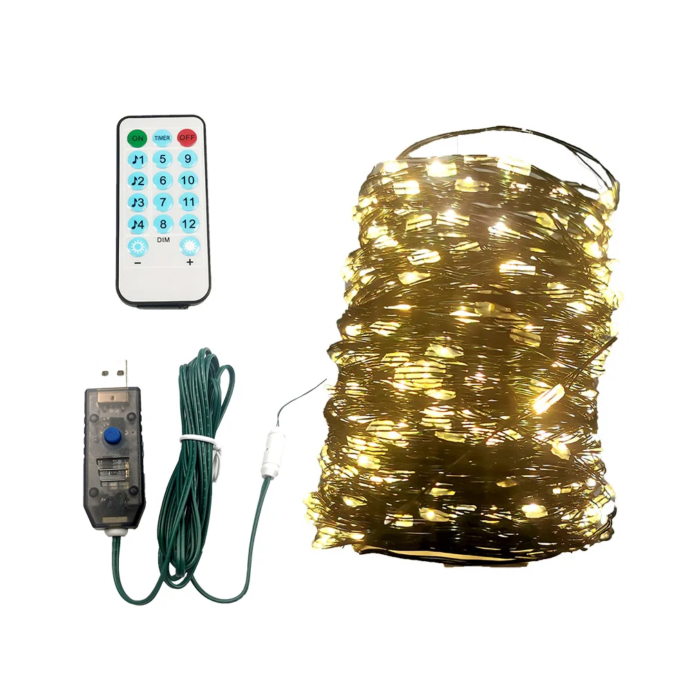 BORUIT 10M 100 LED Copper Wire String Lights with Remote Control USB Battery Powered Fairy Strings for Christmas Holiday Wedding
BORUIT 10M 100 LED Copper Wire String Lights with Remote Control USB Battery Powered Fairy Strings for Christmas Holiday Wedding