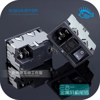1pcs Original Swiss Schurter Three-in-one Rocker Switch with Metal Shielded Power Tail Socket KM01.1205.11 
1pcs Original Swiss Schurter Three-in-one Rocker Switch with Metal Shielded Power Tail Socket KM01.1205.11