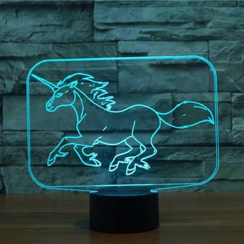 Running Unicorn 3D LED RGB Night Light 7 Color Change Desk Light Action Figures 2884 Kids Home Christmas Toys
Running Unicorn 3D LED RGB Night Light 7 Color Change Desk Light Action Figures 2884 Kids Home Christmas Toys