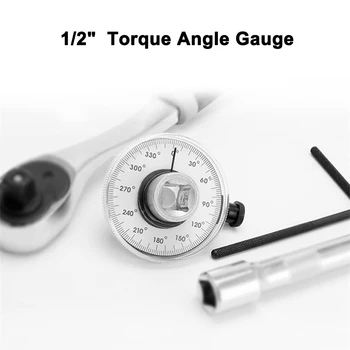 Torque Angle Gauge 360 Degree 1/2 Inch Drive Meter Auto Angle Rotation Measure Tool with Wrench M8617
Torque Angle Gauge 360 Degree 1/2 Inch Drive Meter Auto Angle Rotation Measure Tool with Wrench M8617