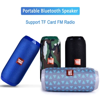 

Column Outdoor Speakers Portable Bluetooth Speaker Wireless Stereo Waterproof Loudspeaker Support TF Card FM Radio Aux Input