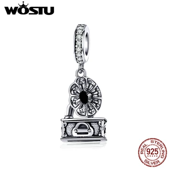 WOSTU Genuine 925 Sterling Silver Retro Gramophone Charms Zircon Vintage Beads Fit Original Bracelet DIY Necklace Jewelry DAC157
WOSTU Genuine 925 Sterling Silver Retro Gramophone Charms Zircon Vintage Beads Fit Original Bracelet DIY Necklace Jewelry DAC157