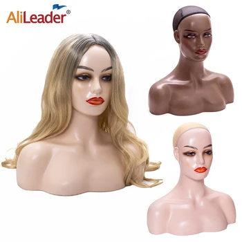 Alileader Black Realistic Mannequin Head With Shoulder High Quality Female Mannequin Head Wig Display Mannequin Head
Alileader Black Realistic Mannequin Head With Shoulder High Quality Female Mannequin Head Wig Display Mannequin Head