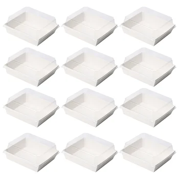 1 Set Square Cake Packaging Boxes Thicken Boxes Food Packing Boxes with Transparent Cover (50Pcs White Paper Box 50Pcs Transpare
1 Set Square Cake Packaging Boxes Thicken Boxes Food Packing Boxes with Transparent Cover (50Pcs White Paper Box 50Pcs Transpare