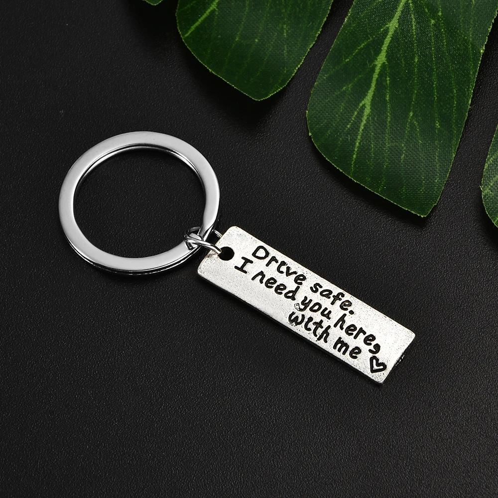 Fashion Drive Safe I Need You Here With Me Keyring Keychain Couple Family Love Keyrings Jewelry
Fashion Drive Safe I Need You Here With Me Keyring Keychain Couple Family Love Keyrings Jewelry