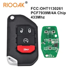 4 Button 433MHz PCF7939M 4A Chip Smart Remote Key Fobik Fob for Jeep Wrangler JL 2018 2019 FCC: OHT1130261 68416782AA
4 Button 433MHz PCF7939M 4A Chip Smart Remote Key Fobik Fob for Jeep Wrangler JL 2018 2019 FCC: OHT1130261 68416782AA