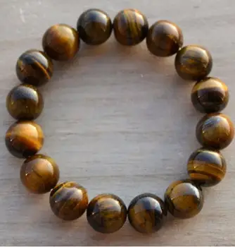 Unique 12mm Natural Tiger Eye Stone Bracelet Round Elastic Thread Bracelet Charming Women Gift Wedding Birthday Jewelry
Unique 12mm Natural Tiger Eye Stone Bracelet Round Elastic Thread Bracelet Charming Women Gift Wedding Birthday Jewelry