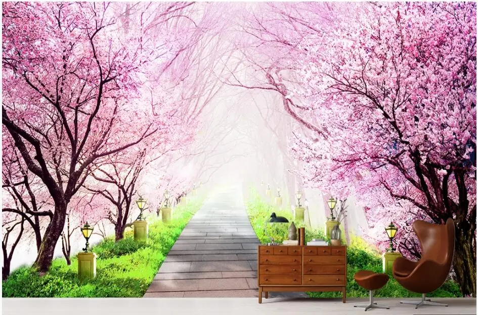 WDBH 3d photo wallpaper custom mural End of romantic cherry forest stone road home decor living room wallpaper for walls 3 d
WDBH 3d photo wallpaper custom mural End of romantic cherry forest stone road home decor living room wallpaper for walls 3 d