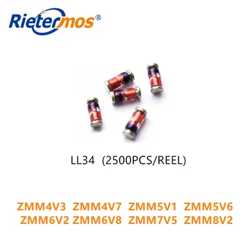 2500PCS ZMM4V3 ZMM4V7 ZMM5V1 ZMM5V6 ZMM6V2 ZMM6V8 ZMM7V5 ZMM8V2 LL34 1206 0.5W
2500PCS ZMM4V3 ZMM4V7 ZMM5V1 ZMM5V6 ZMM6V2 ZMM6V8 ZMM7V5 ZMM8V2 LL34 1206 0.5W