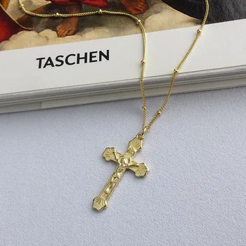 1PC 100% Authentic 925 Sterling silver White/ Gold Jesus Cross Religion Faith Pendant BEADS CHAIN Necklace FINE Jewelry TLX499
1PC 100% Authentic 925 Sterling silver White/ Gold Jesus Cross Religion Faith Pendant BEADS CHAIN Necklace FINE Jewelry TLX499