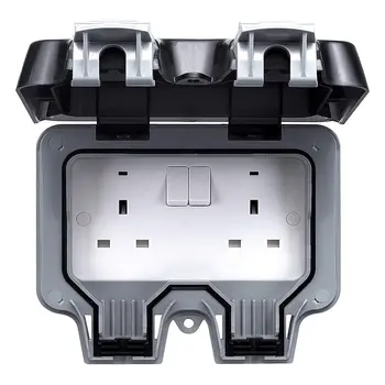 Outdoor Waterproof Socket Box Ip66 Switch Socket Rainproof Power Socket Strip Plug Bakelite Two Open British 13A 
Outdoor Waterproof Socket Box Ip66 Switch Socket Rainproof Power Socket Strip Plug Bakelite Two Open British 13A