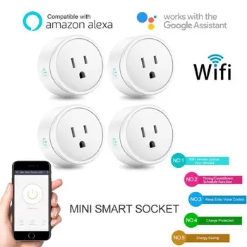 1/10pcs Smart US Plug Smart WiFi Power Socket Plug Switch App Control Connected By WiFi Plug For Google Home Alexa
1/10pcs Smart US Plug Smart WiFi Power Socket Plug Switch App Control Connected By WiFi Plug For Google Home Alexa
