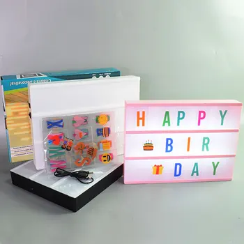 LED Night Light A4 USB AA BatteryMessage Box Letters number DIY Symbol Cards Decoration Lamp Board Lightbox Combination Coloful
LED Night Light A4 USB AA BatteryMessage Box Letters number DIY Symbol Cards Decoration Lamp Board Lightbox Combination Coloful