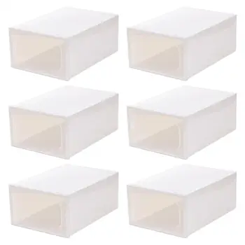 2/6Pcs Transparent Shoes Box Creative Shoes Case Plastic Drawer-Type Shoes Container
2/6Pcs Transparent Shoes Box Creative Shoes Case Plastic Drawer-Type Shoes Container