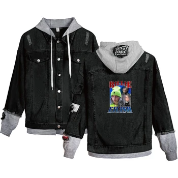 Billie Eilish popular denim hooded jacket men / women comfortable clothing boys girls fashion autumn winter black denim jacket
Billie Eilish popular denim hooded jacket men / women comfortable clothing boys girls fashion autumn winter black denim jacket