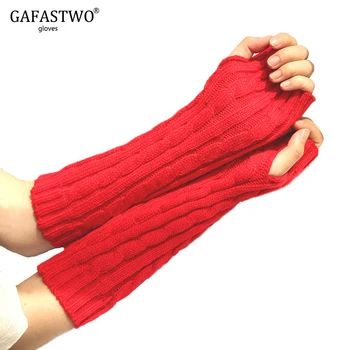 Winter Warm Knit Woman Gloves Fashion Female Wool Solid Color Half Finger Long Cute Gloves
Winter Warm Knit Woman Gloves Fashion Female Wool Solid Color Half Finger Long Cute Gloves