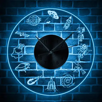 Universe Space Symbol LED Neon Sign Wall Clock Astronaut Alien Nursery Decor Wall Art Spaceman Rocket UFO Wall Hanging Light
Universe Space Symbol LED Neon Sign Wall Clock Astronaut Alien Nursery Decor Wall Art Spaceman Rocket UFO Wall Hanging Light