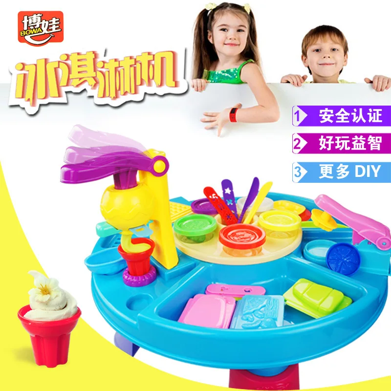 Children Play House Ice Cream Machine Set Stereo Colored Clay Cone Handmade 3D Colored Clay Educational Toy 7701
Children Play House Ice Cream Machine Set Stereo Colored Clay Cone Handmade 3D Colored Clay Educational Toy 7701
