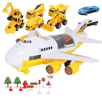 Car Toys Set with Transport Cargo Airplane Educational Vehicle Construction Car Set for Kids with Large Play Mat
Car Toys Set with Transport Cargo Airplane Educational Vehicle Construction Car Set for Kids with Large Play Mat